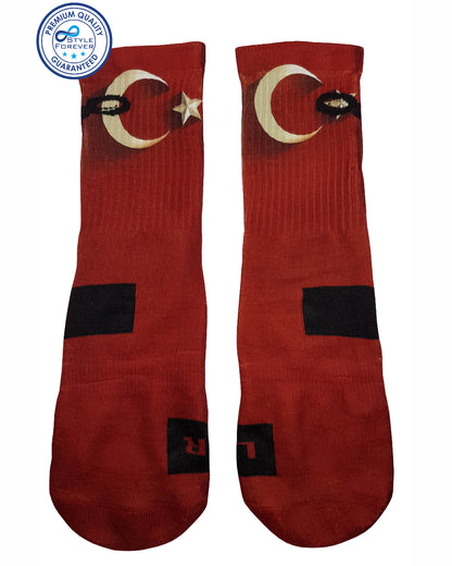 Türkischer Flaggen Style Socken