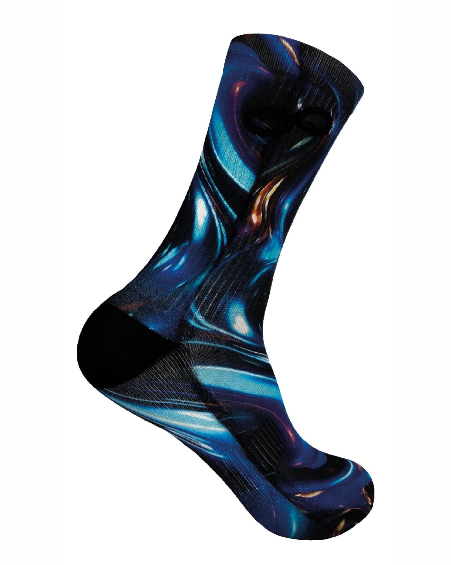 Holographic Metal Style Socken